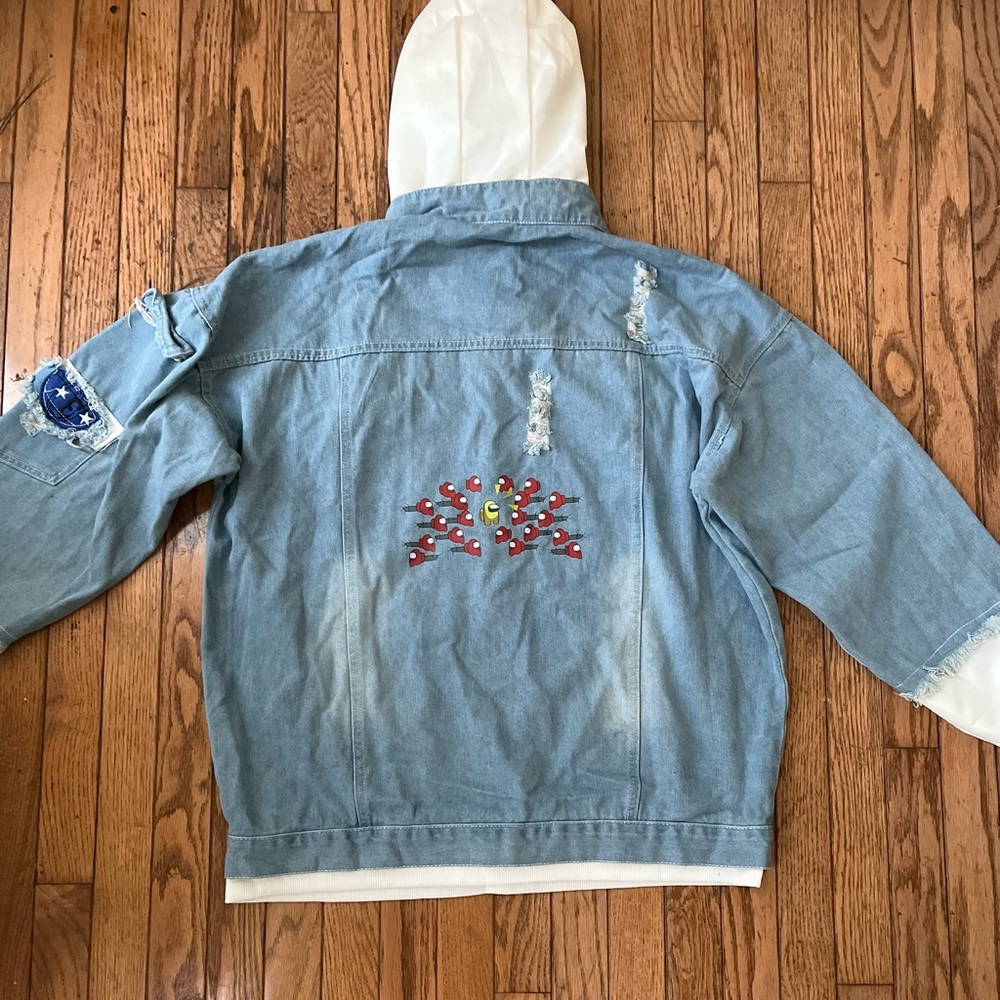 Reason clothing hoodie jean jacket